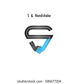 S- letter icon abstract logo design vector template.Business offer,partnership icon.Vector illustration