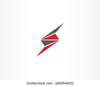 Plantilla de diseño de iconos de letra S