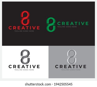 Ilustración del vector de diseño de iconos de la letra S.