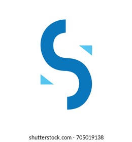 Letra S Icono Diseño Vector Ilustración.S Logotipo.logotipo moderno.logotipo financiero vectorial