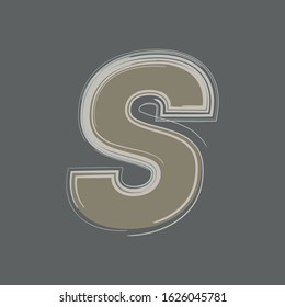 S Letter, Icon Typography Logo Template