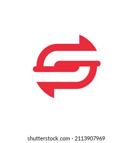 S-Buchstaben-Symbol Vektordesign-Vorlage