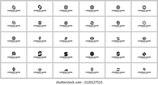 S letter icon vector illustration concept design modern