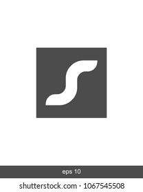 S Letter Icon Vector Logo Template