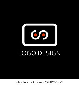 s letra infinita para el diseño del logotipo