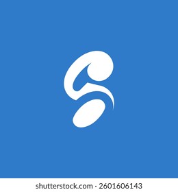 S Letter initial Ball logo design
