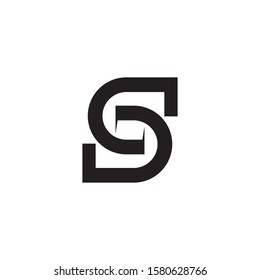 S letter initial icon logo design inspiration vector template