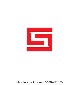S letter initial logo design vector template