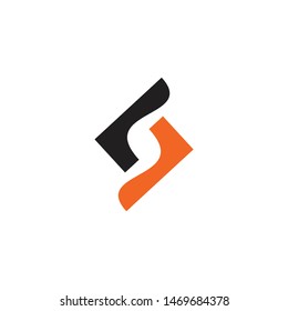 S letter initial logo design vector template