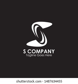 S letter initial logo design vector template