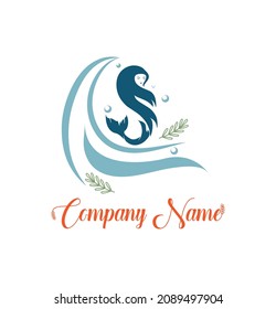 S Letter Initials Alphabet Sea Mermaid Beauty SpaSalon,  Clothing, Beach Boutique, Restuarant, Hotel, Lounge, Jewellery Logo Design