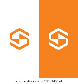 Plantilla de vector de icono del logotipo conjunto de letras S