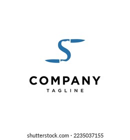 
S Letter Knife Vector logo icon vector Template.eps