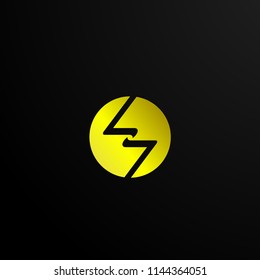 S letter or lightning abstract logo, sign symbol or mark vector 