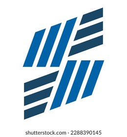 s letter line abstract logo template 1