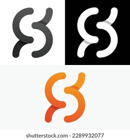 S Letter Line Abstract Logo