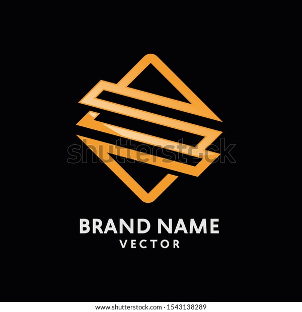 S Letter Line Art Monogram Logo Stock Vector (royalty Free) 1543138289 