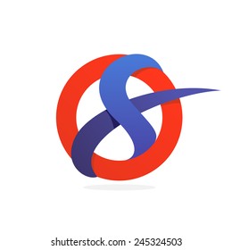 S letter line logo