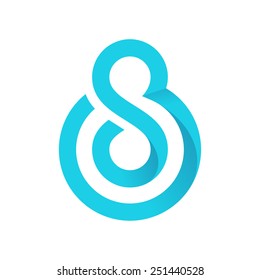 S letter line logo 