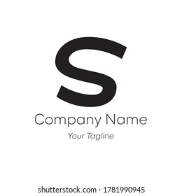 Diseño del logotipo de la línea de letra S. Símbolo monocromático monocromático lineal creativo mínimo. Diseño universal elegante de señalización vectorial. Logotipo de negocio premium. Símbolo gráfico del alfabeto para su identidad empresarial