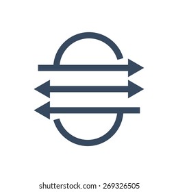 S letter line logo, vector design template element