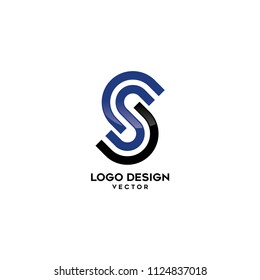 S Letter Linear Logo Design