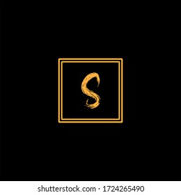 Abstraktes Design des S-Briefzeichens