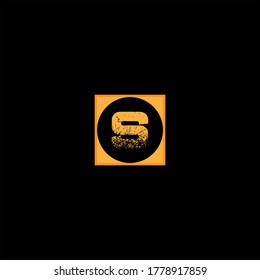 Diseño abstracto del logotipo de letra S