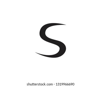 S Letter logo black