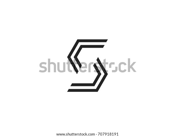 S Letter Logo concept.\
Creative Geometric emblem design template. Graphic Alphabet Symbol\
for Corporate Business Identity. Creative Vector element on white\
background