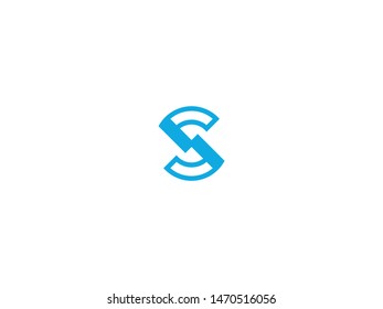 S Letter Logo concept Linear style