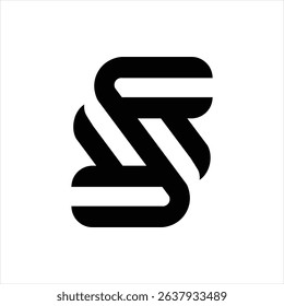 S letter logo concept template vector