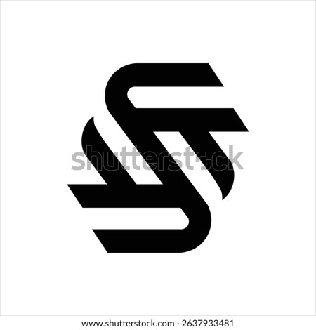 S letter logo concept template vector