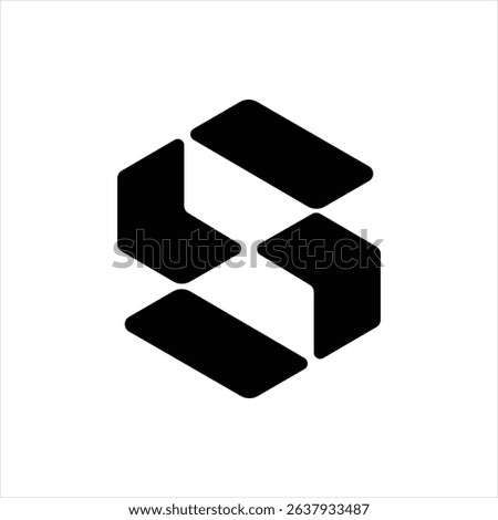 S letter logo concept template vector