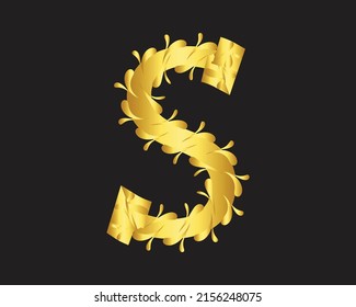 s letras y logotipo diseño creativo plantillas vectoriales
