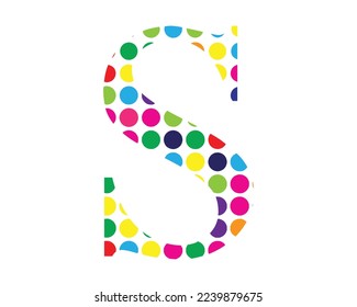 s letter logo creative design vector template