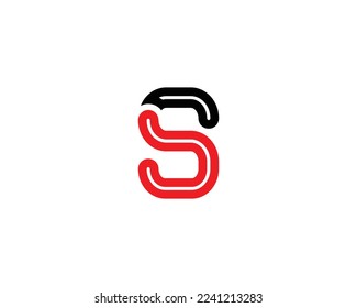 S letter logo creative design vector template