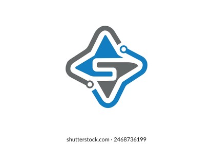 S-Letter-Logo-kreatives Design mit Vektorgrafik-Grafik Pro-Vektorgrafik