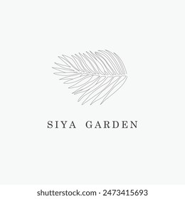 S letter logo with a creative floral concept for company business beauty real estate premium vector