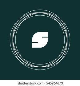 S letter logo design
