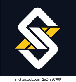 
S letter logo design company free ve vector