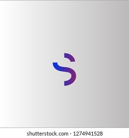 S Letter Logo Design with Creative Font