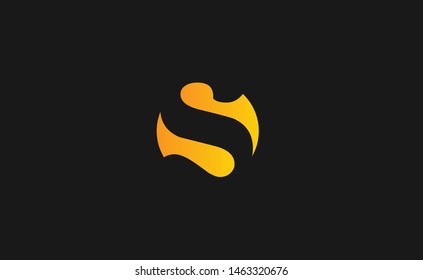 S SO Letter Logo Design with Creative Modern Trendy Typography