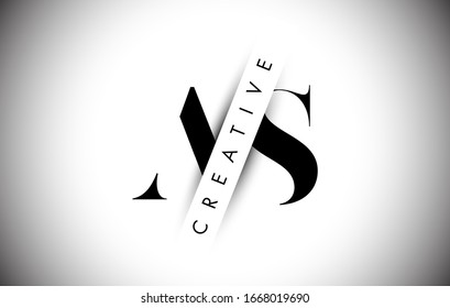 Als S-Letter-Logo-Design mit kreativem Schattenschnitt und überlagerten Text-Vektorillustration-Illustration-Design.