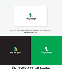 S letter logo design. Letter S logo icon design template elements.