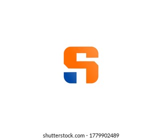 S letter logo design icon
