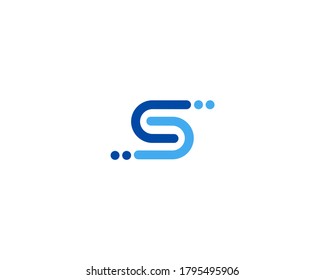 S Letter logo design icon