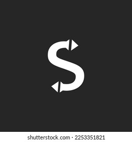 S letter  logo design image vector