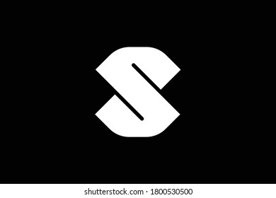 Diseño del logotipo de la letra S sobre fondo de lujo. Concepto del logotipo de la letra de monograma S. Diseño de iconos XS. Diseño de iconos de letras SX elegantes y profesionales en segundo plano. S SX XS