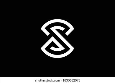 S letter logo design on luxury background. SS monogram initials letter logo concept. S icon design. SS elegant and Professional letter icon design on black background. S SS